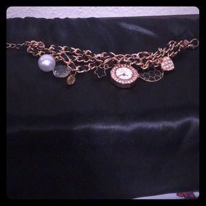 Steve Madden bracelet with Gruen watch